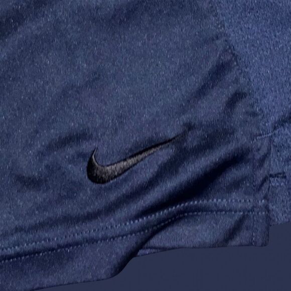 Mens Nike Dri Fit Navy Black Swoosh Athletic Shorts Size 2XL XXL - Picture 3 of 5
